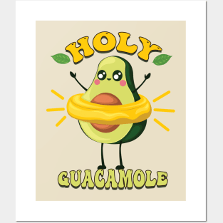 Adorable Avocado Delight: Holy Guacamole Craze Posters and Art